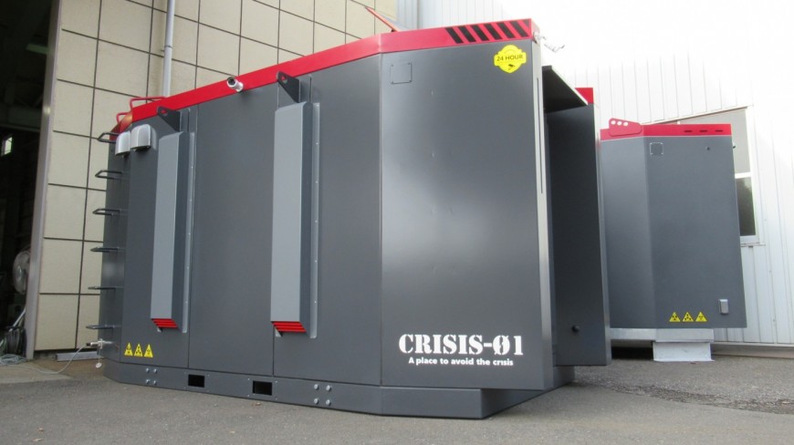直エンジニアリング社製の核シェルター「CRISIS-01」の画像